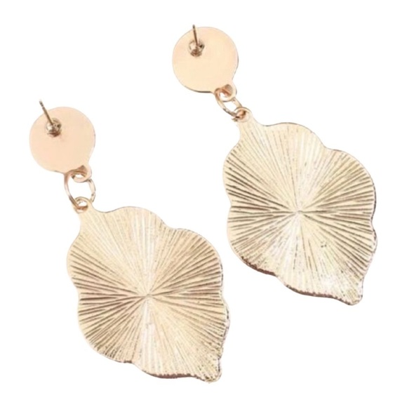 Sequin Detail Geometric Drop Earrings - Picture 4 of 5